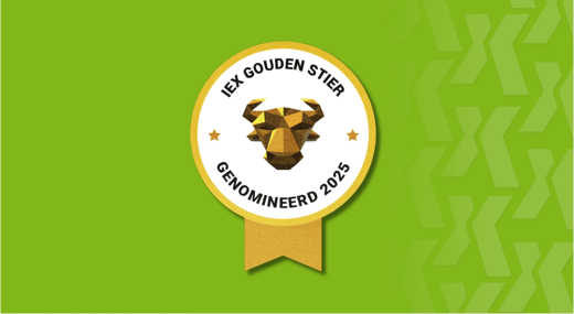 Axento opnieuw IEX Beste Keuze en genomineerd voor Gouden Stier 2025